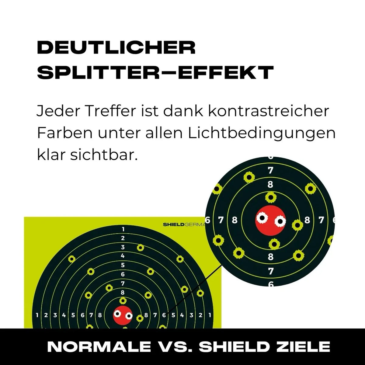 SHIELD Splatter Targets 25-Pack 14x14cm - 08