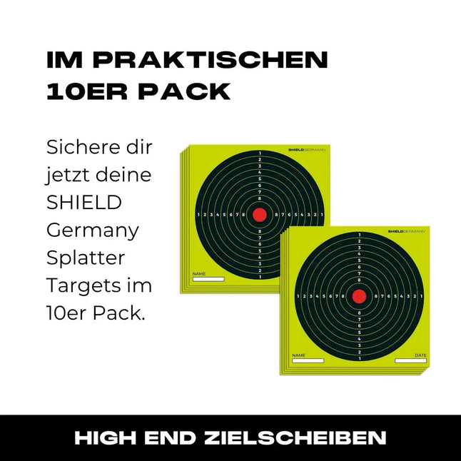 SHIELD Splatter Targets 25-Pack 14x14cm - 08