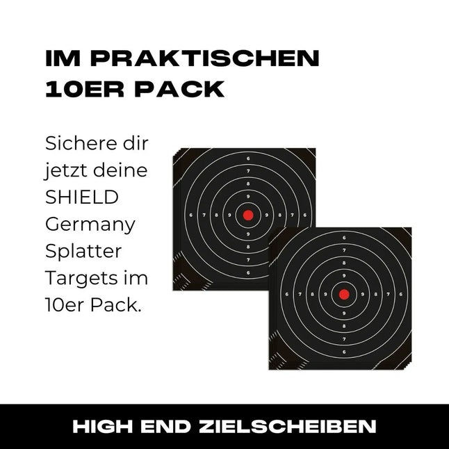SHIELD Splatter Targets 10-Pack 26x26cm - 09