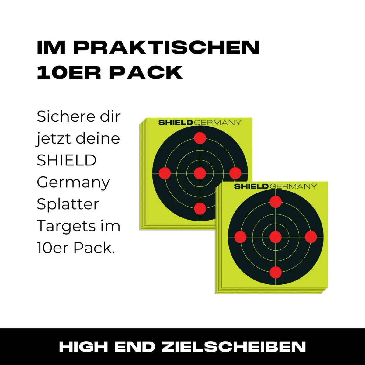 Bersagli SHIELD Splatter Targets confezione da 10 30x30cm - 07