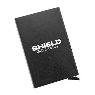 Aluminum Card Holder with Hook-and-Loop Fastener Black