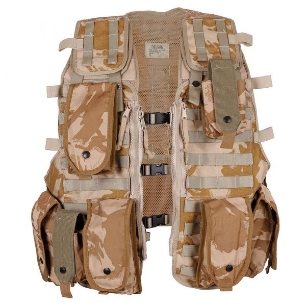 British Load Carrying 9 Pocket Vest Like New DPM desert