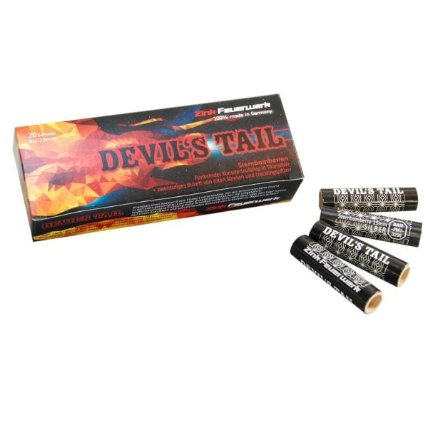 Zink Fireworks Devils Tail Sternbombette 15 mm 20 Pieces
