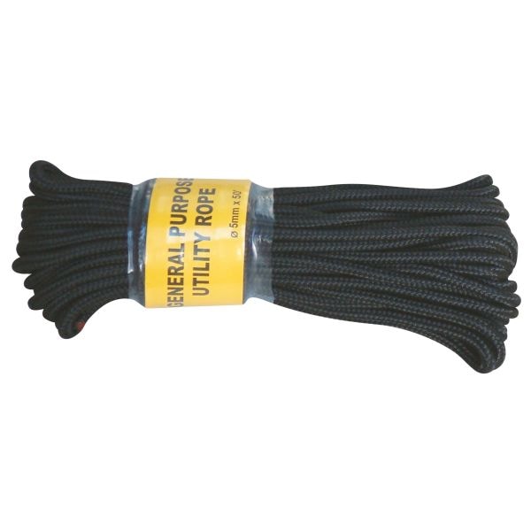 Commando rope black 5 mm