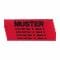 Name Tapes Velcro 5 pack red/black