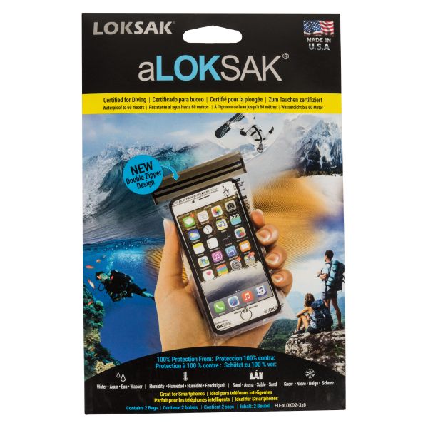 aLoksak 2-Pack 7.6 x 14 cm