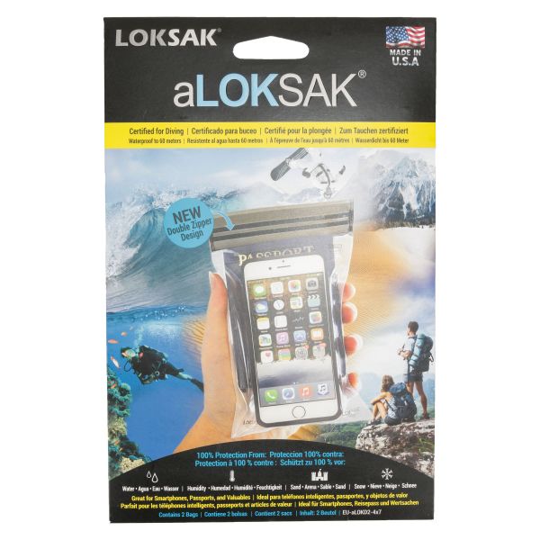 aLoksak 2-Pack 10.2 x 16.5 cm