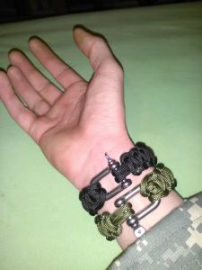 Paracord Bracelet Metallverschlu