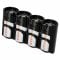 Battery holder Powerpax SlimLine 4 x CR123 black