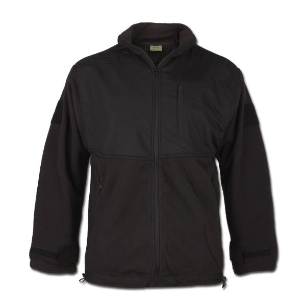 Fleece Jacket with Zipper, black