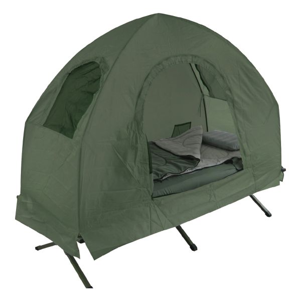 A10 Equipment Field Bed with Tent olive