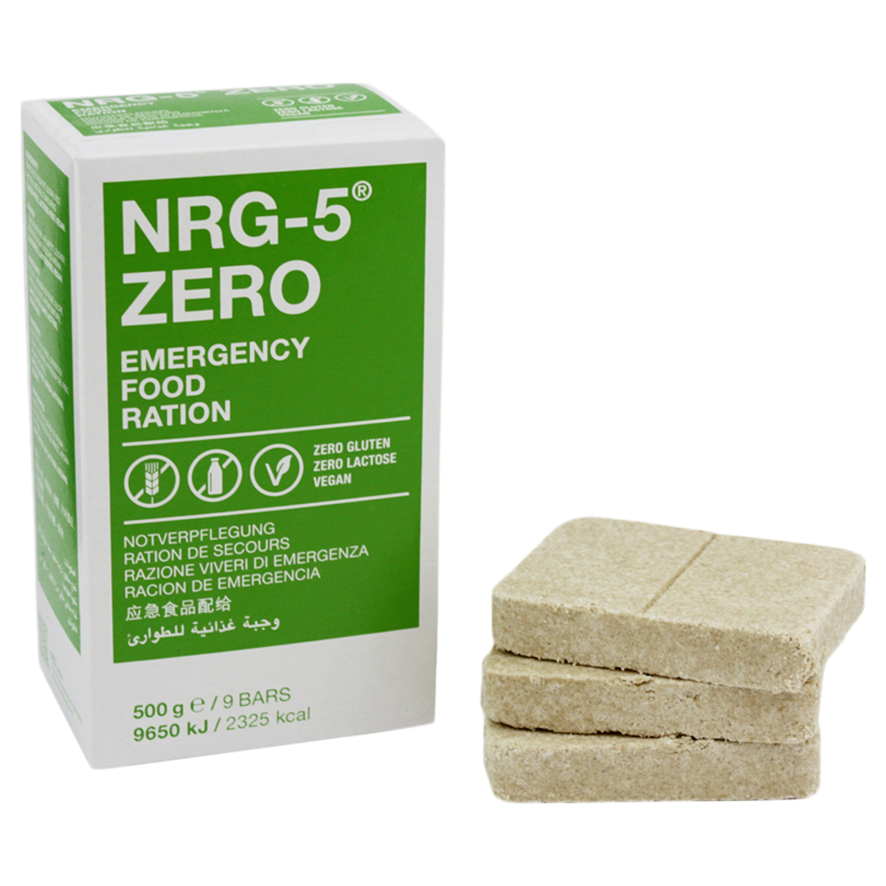 MSI NRG-5 Energieriegel 500g Notration Emergency Food Ration 11,25€/kg 