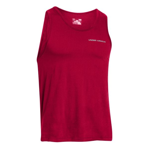 Under Armour Tank-Top Charged Cotton red/gray