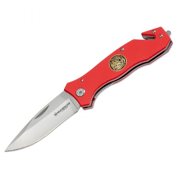 Magnum Pocket Knife Fire Brigade 42 red