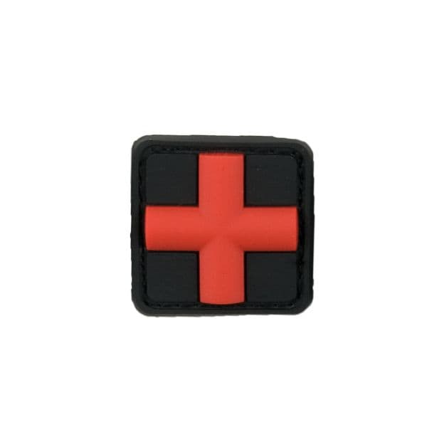 3D-Patch Red Cross Medic black medic 25 mm
