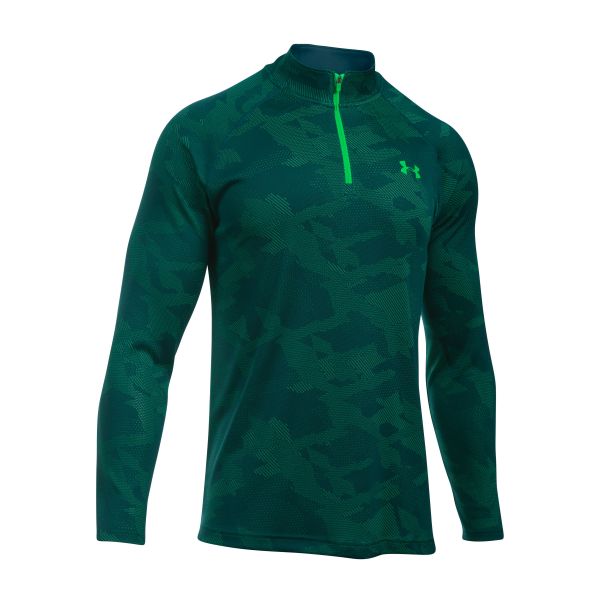 Under Armour Long Arm Shirt Tech Jacquard 1/4 Zip green