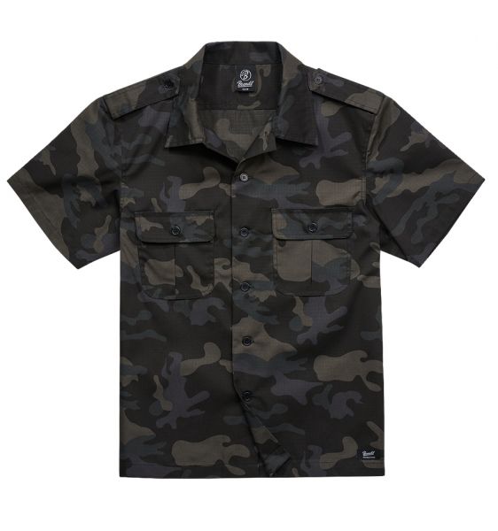 Brandit Shirt US Ripstop Short Sleeve darkcamo