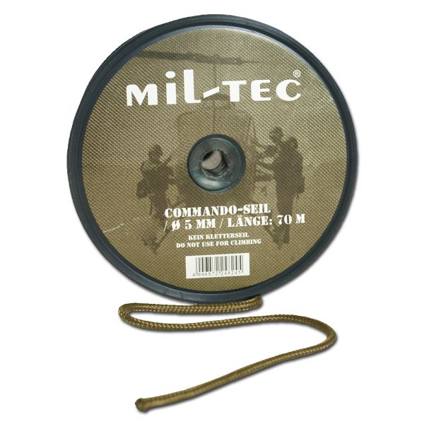 Commando Rope 5 mm, 70 m Roll coyote