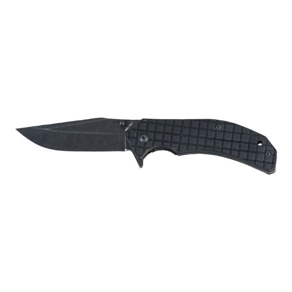 One-Hand Knife G10 Stonewashed black