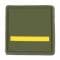 Rank Insignia French Sous-Lieutenant olive/yellow