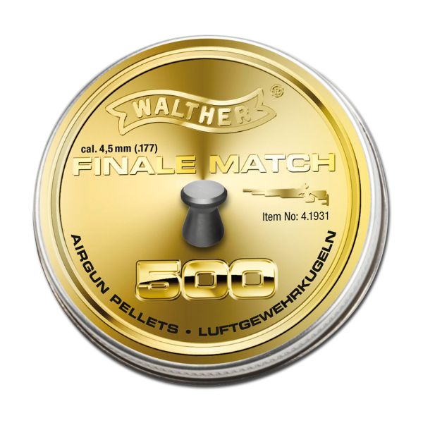 Walther Finale Match Air Pistol Pellets 4,5 mm 500pcs