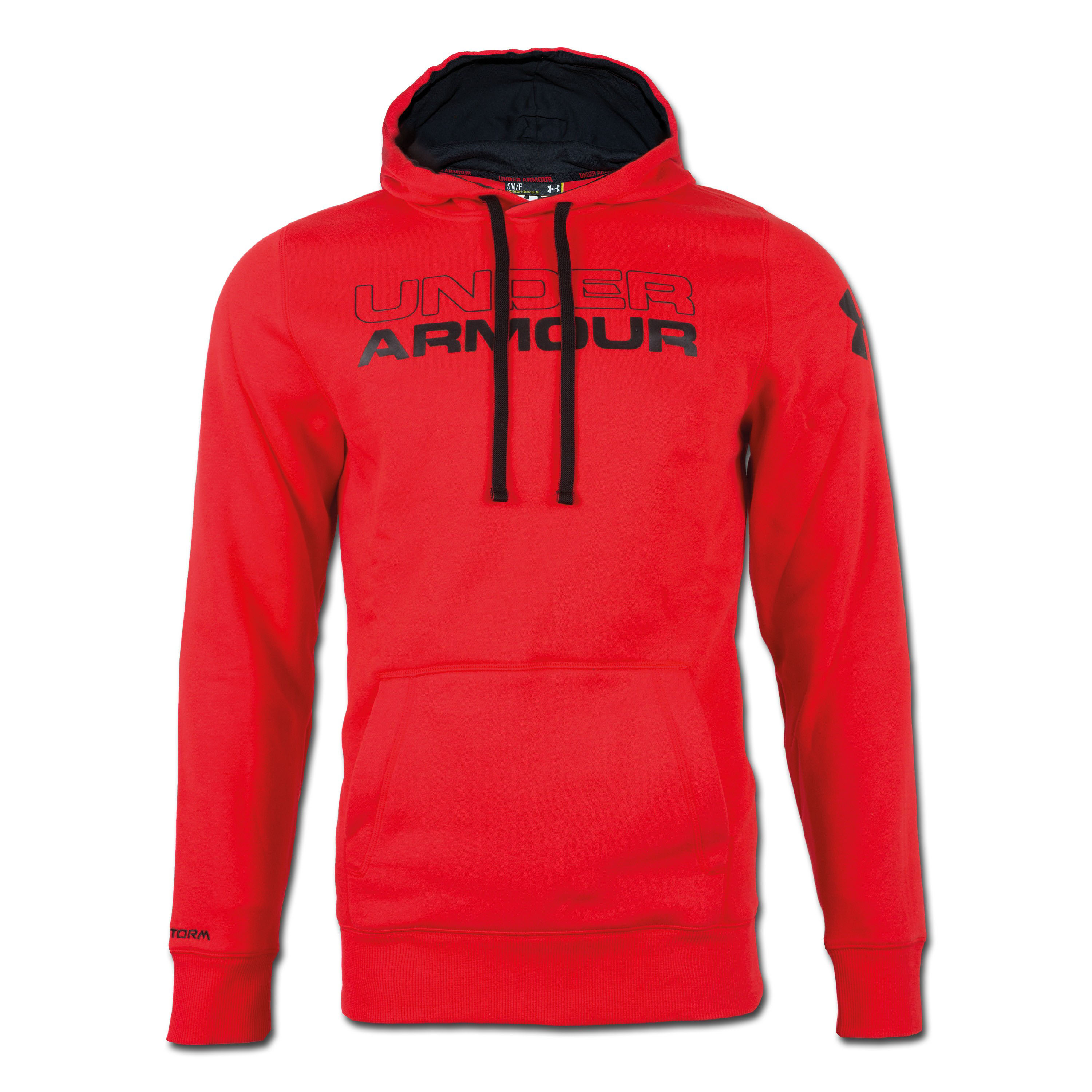 Under Armour Charged Cotton Storm Undisputed Hoody red | Under Armour ...