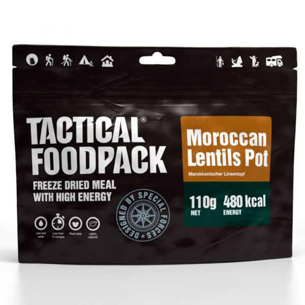 Tactical Foodpack Outdoor Ration Moroccan Lentils Pot