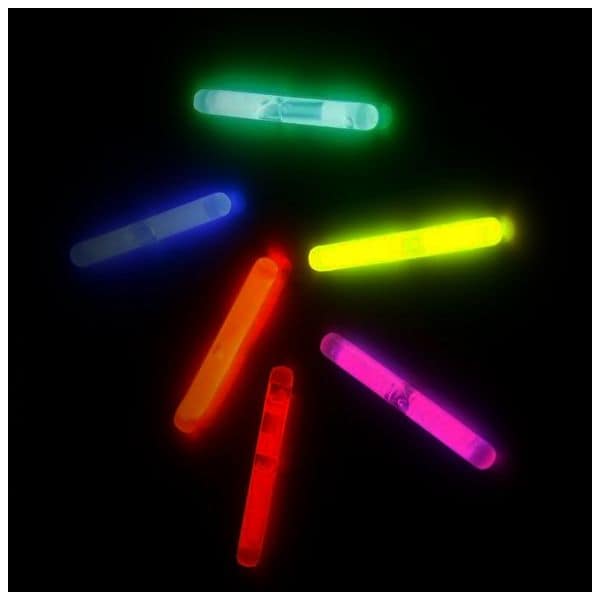 KNIXS Glow Sticks Micro 50 Pieces 6 Color Mix