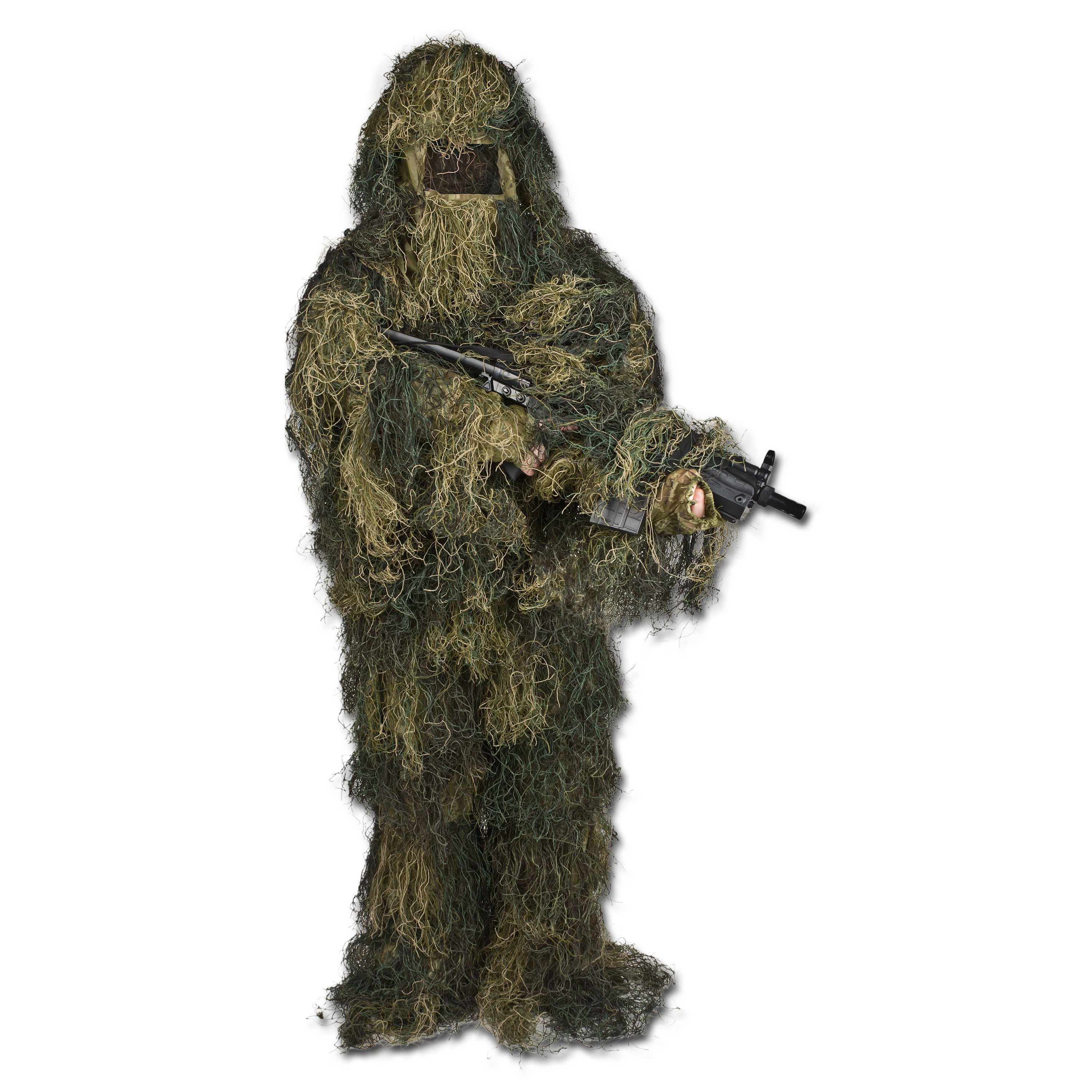 Purchse the MFH 4-Piece Ghillie Suit woodland by ASMC