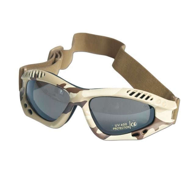 Mil-Tec Glasses Commando Air Pro desert smoke