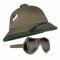 Tropical Helmet WWII with Goggles