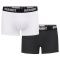 Brandit Boxer Shorts Logo 2-Pack white/black