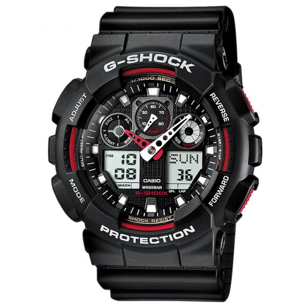 Casio Watch G-Shock Classic GA-100-1A4ER black/red