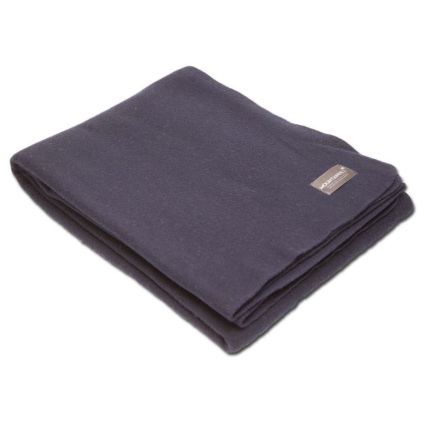Wool Blanket 150 x 225 cm navy blue