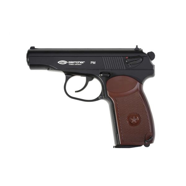 Gletcher Pistol PM Co2 4,5 mm SBB black