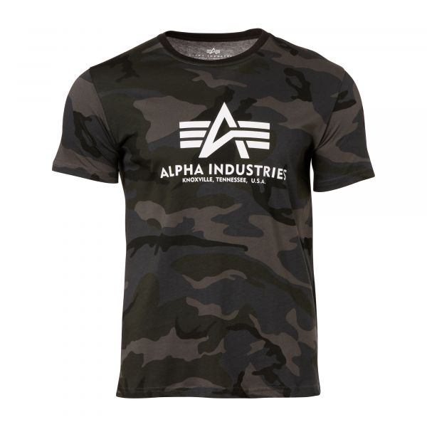 Alpha Industries Basic T-Shirt black camo