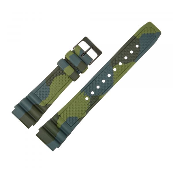 Watchband KHS Camouflage olive 20 mm