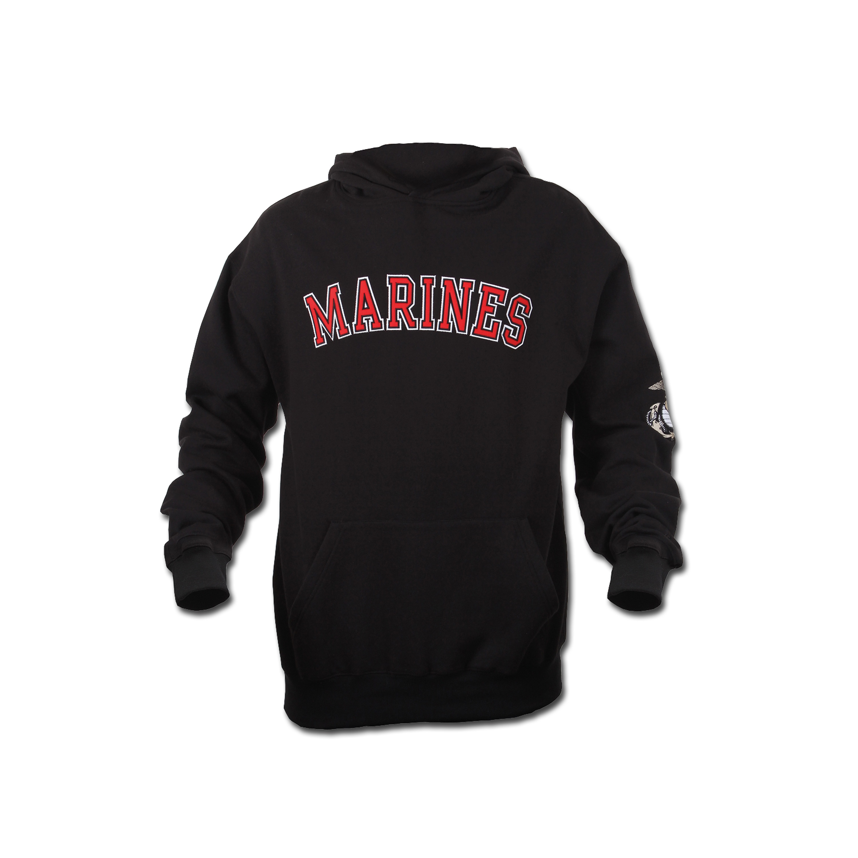 Hooded Sweatshirt Rothco Marines black | Hooded Sweatshirt Rothco ...