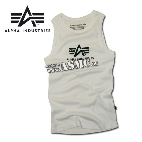 Tank Top Alpha Logo white/black