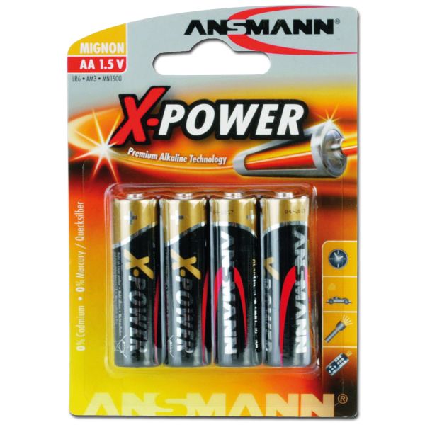 Ansmann Batteries Mignon (AA) X-Power 4-Pack
