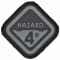 3D-Patch Hazard 4 Diamond Shape black