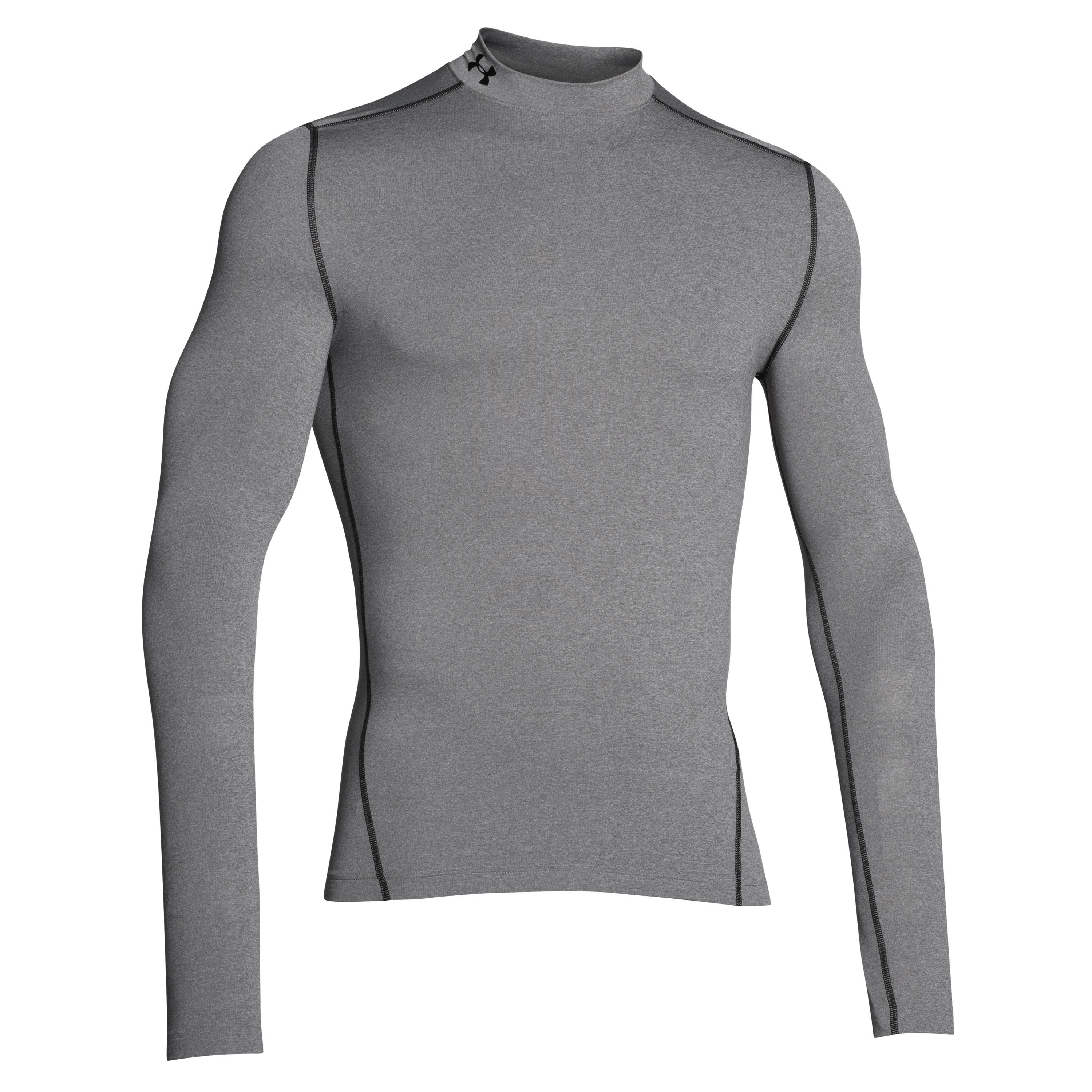 Download Under Armour Compression Mock Shirt ColdGear gray