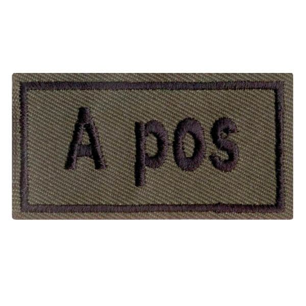Blood Type Patch A pos. olive