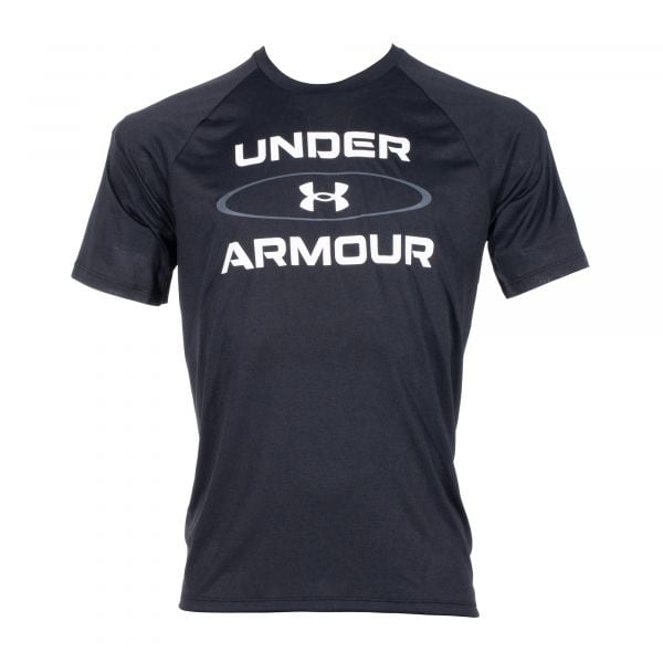 Under Armour Shirt Tech Wordmark Graphic Short Sleeve black