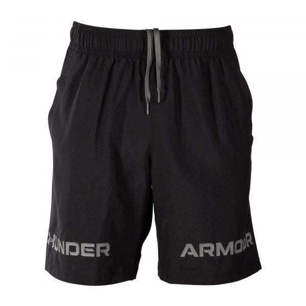Under Armour Shorts Woven Graphic Wordmark black
