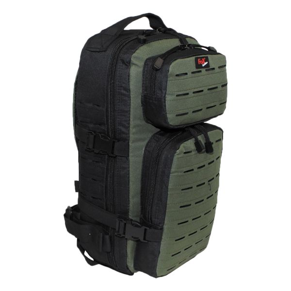Fox Outdoor Backpack Assault Travel Laser black/olive