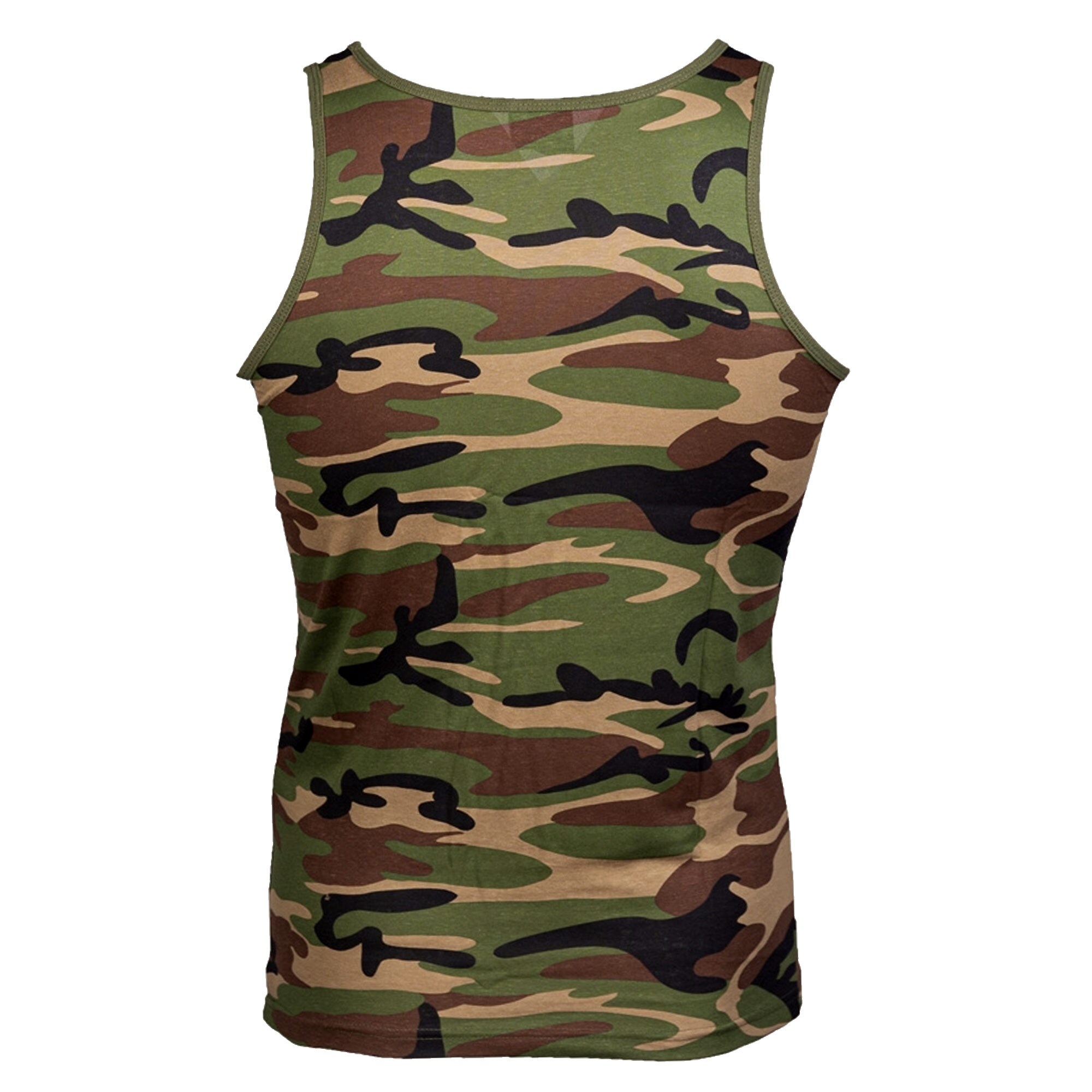 Tank Top Cotton coyote Military Camping Outdoor Sport       -NEU