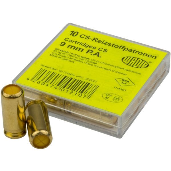 Wadie CS Gas Cartridges 9 mm Pistol 10-Pack
