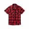 Brandit Check Shirt Half Sleeve red/black