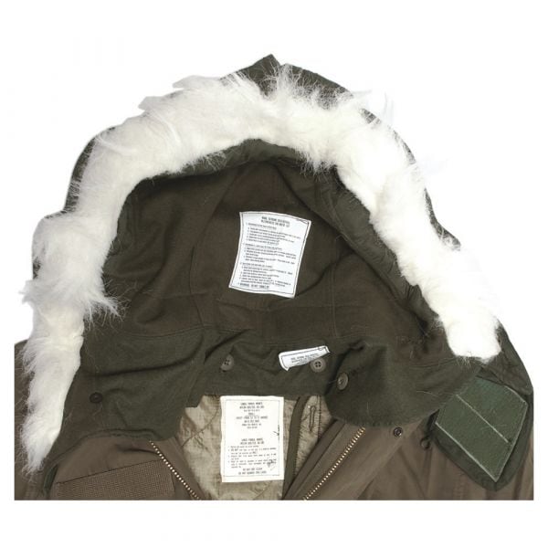 Original US Army Fur Hood for Field Jacket M65 Like New